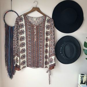 Lucky Brand Boho Top Medium
